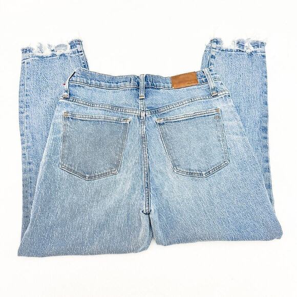 Madewell The High-Rise Slim Boyjean Raw Hem Denim Jeans Size 28 - Picture 5 of 10